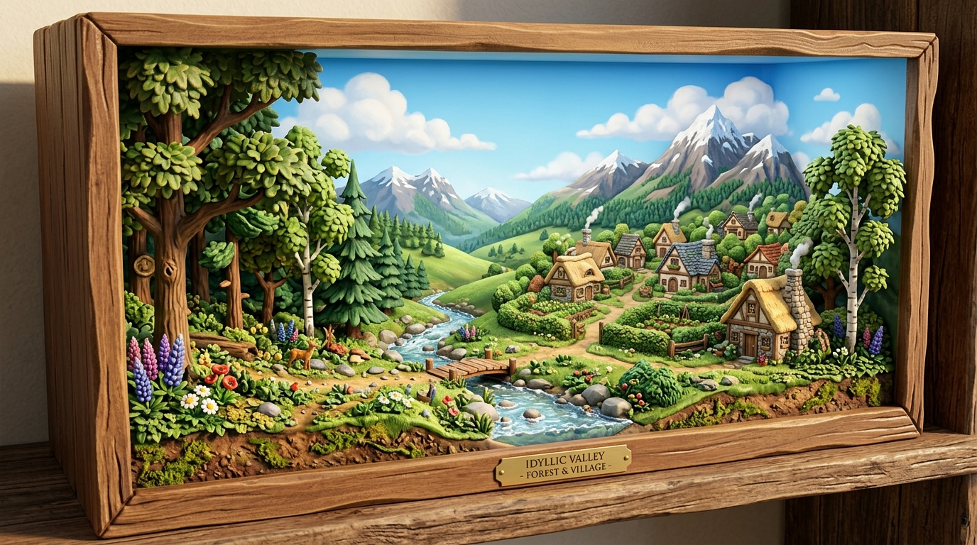 Diorama nature et paysage